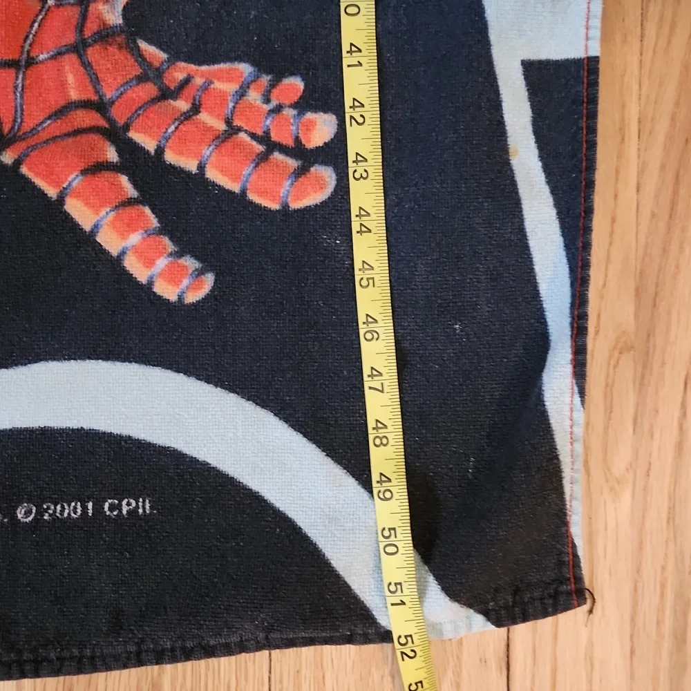 Vintage 2001 Original Spiderman Beach Towel Marvel Superhero